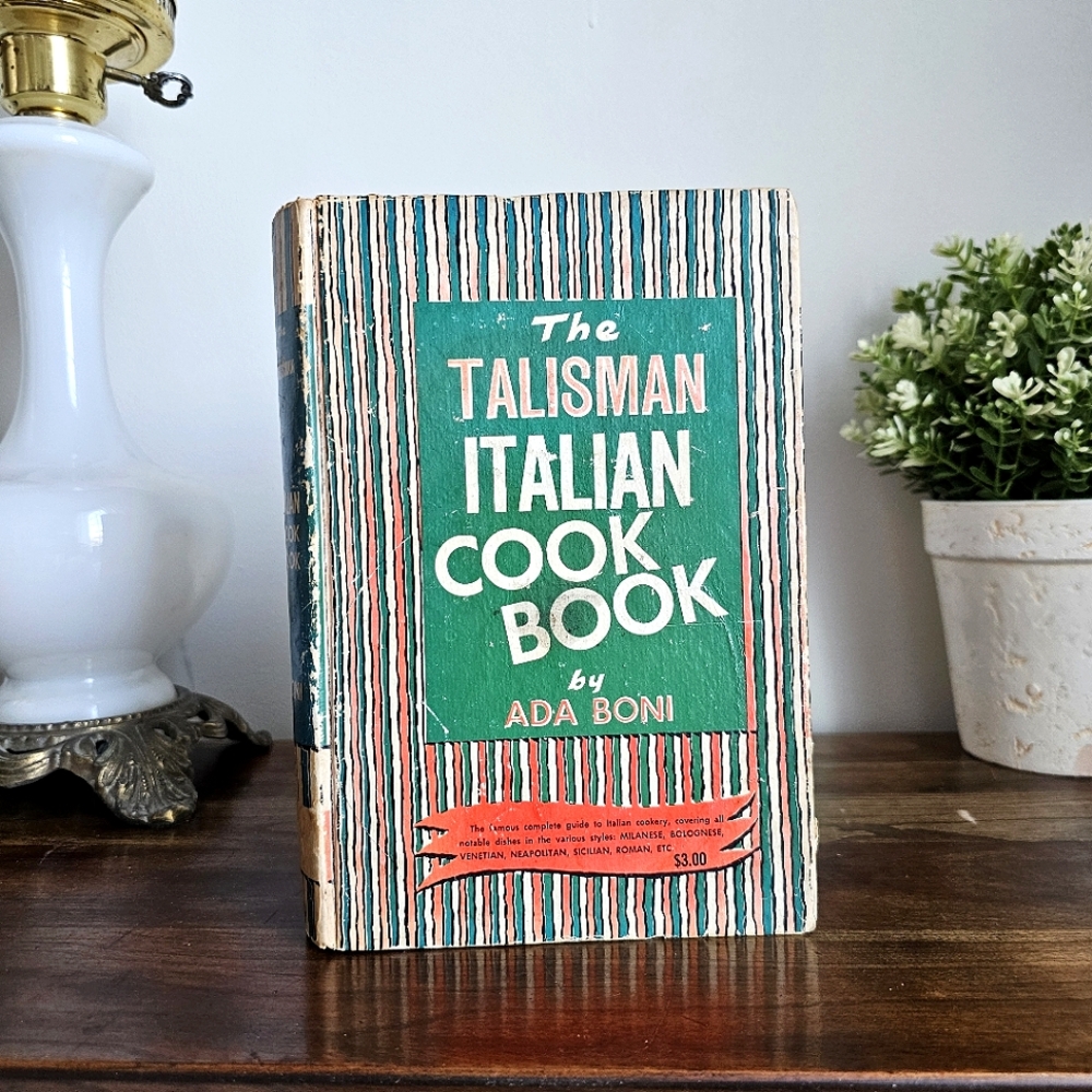 The Talisman Italian Cook Book Ada Boni 1965 Special Edition Ronzoni Macaroni